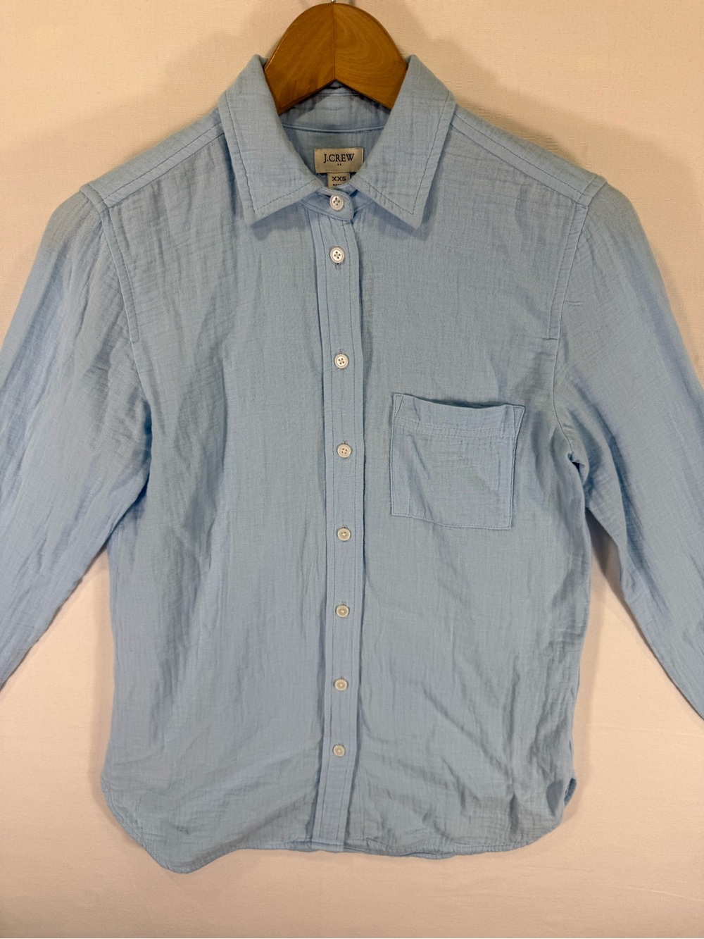 J. Crew Light Blue Women's Button-Down Shirt